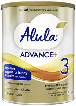 Coles Alula Advance+ Milk Drink Stages 3 or 4 800g offer