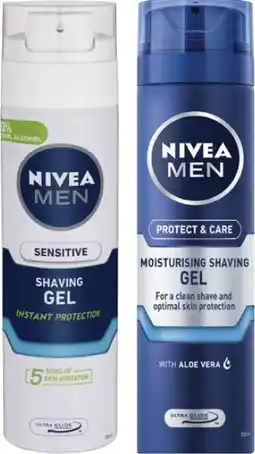 Coles Nivea Men Shaving Gel 200mL offer