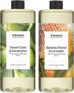 Coles Bosisto's Hand Wash Refill 1 Litre offer