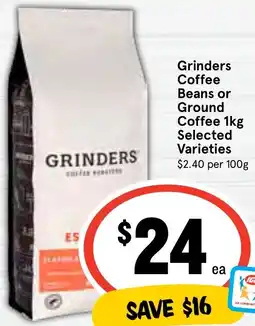 Ritchies Grinders Coffee Beans or Ground Coffee offer