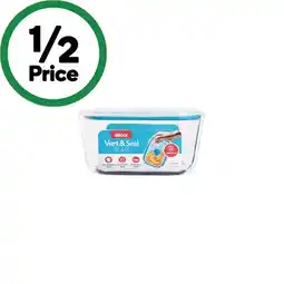 Decor Vent & Seal Glass Container Oblong 600ml