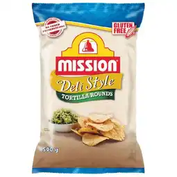 Woolworths Mission Deli Style Tortilla Chips 500g offer