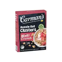 Woolworths Carman’s Clusters 425-450g offer