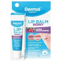 Woolworths Dermal Therapy Berry Lip Balm 10g offer