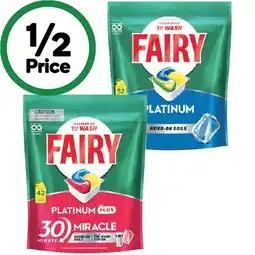Woolworths Fairy Platinum Plus Pk 42 or Platinum Dishwasher Tablets Pk 52 offer