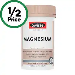 Woolworths Swisse Ultiboost Magnesium Tablets Pk 200 offer