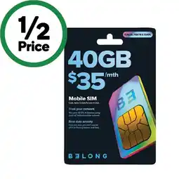 Woolworths Belong $35 Voice SIM offer
