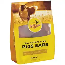Woolworths Bow Wow Pigs Ears Dog Treats Pk 5 offer
