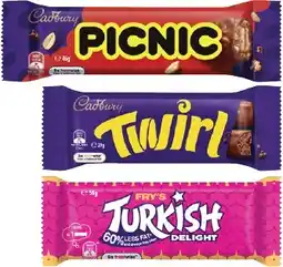 Coles Cadbury Chocolate Bar 30g-55g offer
