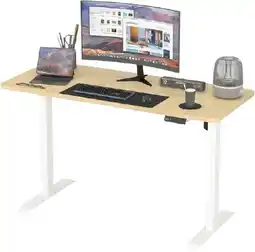 Woolworths Advwin Adjustable Electric Standing Desk 120cm Oak offer