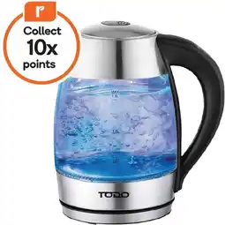 Woolworths TODO 1.7L Stainless Steel Glass Kettle offer