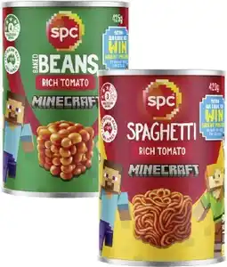 Coles SPC Baked Beans or Spaghetti 420g-425g offer