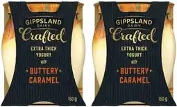 Coles Gippsland Dairy Crafted Yogurt 150g offer