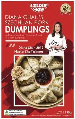 Coles Golden Wok Szechuan Pork Dumplings 230g offer