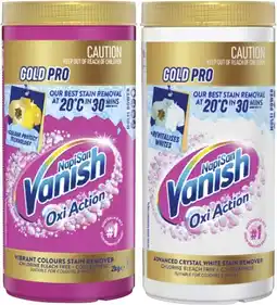 Coles Vanish Napisan Oxi Action Gold Pro Stain Remover 2kg offer