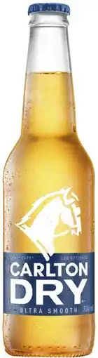 Coles Carlton Dry Bottles 24x330mL offer