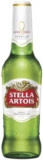 Coles Stella Artois Bottles 24x330mL offer