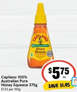 Ritchies Capilano 100% Australian Pure Honey Squeeze offer