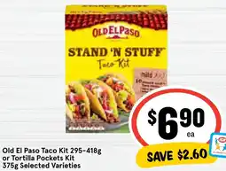Ritchies Old El Paso Taco Kit or Tortilla Pockets Kit offer