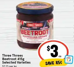 Three threes beetroot