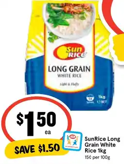 Ritchies Sunrice long white rice offer