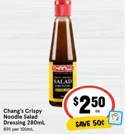 Ritchies Chang's crispy noodle salad dressing offer