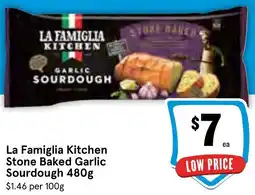Ritchies La Famiglia Kitchen Stone Baked Garlic Sourdough offer