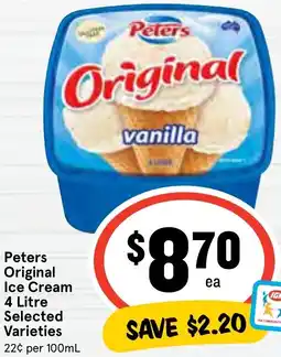 Ritchies Peters Original Ice Cream offer