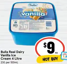 Ritchies Bulla Real Dairy Vanilla Ice Cream offer