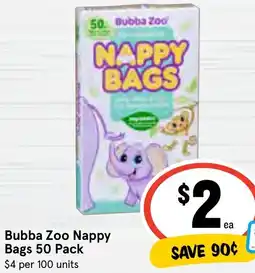 Ritchies Bubba Zoo Nappy Bags offer