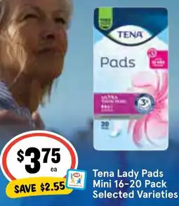 Ritchies Tena Lady Pads Mini offer