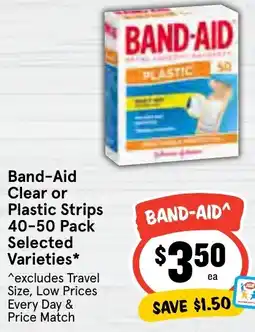 Ritchies Band-Aid Clear or Plastic Strips offer