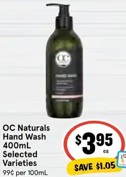 Ritchies OC Naturals Hand Wash offer