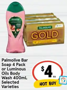 Ritchies Palmolive Bar Soap or Luminous Oils Body Wash offer