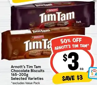 Ritchies Arnott's Tim Tam Chocolate Biscuits offer