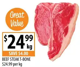 Supabarn Beef steak t-bone offer