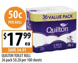 Supabarn Quilton toilet roll offer