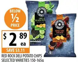 Supabarn Red rock deli potato chips offer
