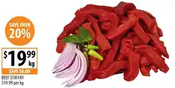 Supabarn Beef stir fry offer