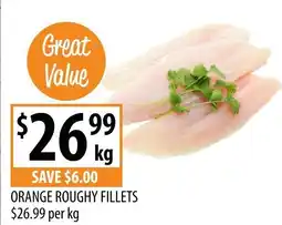 Supabarn Orange roughy fillets offer