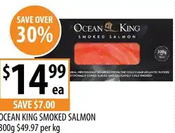 Supabarn Ocean king smoked salmon offer