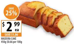 Supabarn Madeira cake offer