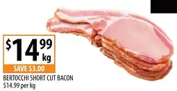 Supabarn Bertocchi short cut bacon offer