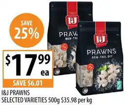 Supabarn I&j prawns offer