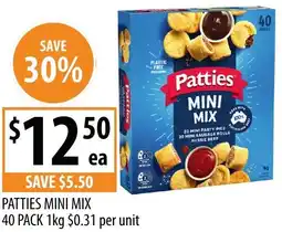 Supabarn Patties mini mix offer