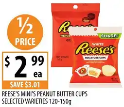 Supabarn Reese's mini's peanut butter cups offer