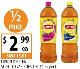 Supabarn Lipton iced tea offer