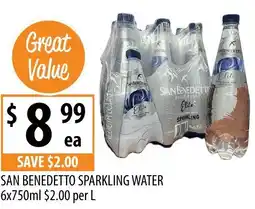 Supabarn San benedetto sparkling water offer