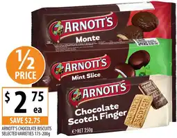 Supabarn Arnott's chocolate biscuits offer