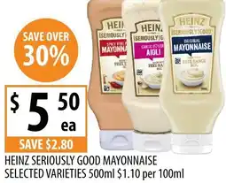 Supabarn Heinz seriously good mayonnaise offer